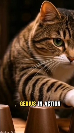Genius cat | Cat in action funny cat #catshorts #viral #cat #shorts