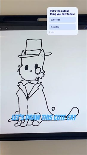 Let’s draw this cute cat!!!