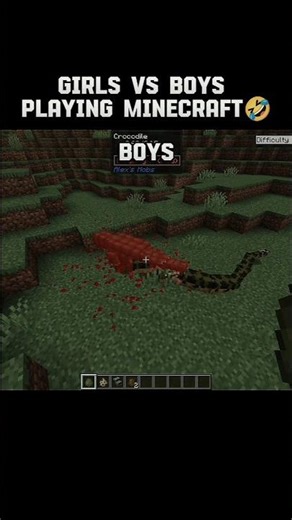 "BOYS VS GIRLS PLAYING MINECRAFT!" 😂😂