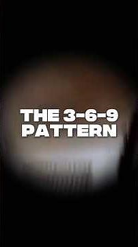 The 3-6-9 mathematical pattern of the universe explained. 🌌🔢 #mindset #shorts