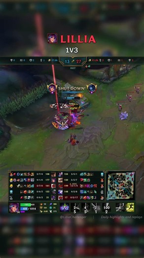 Lillia 1V3 | KR Master Patch 26.12 #shorts