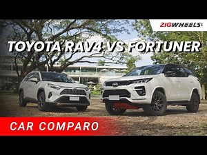 Toyota RAV4 Hybrid vs Fortuner GR-S Comparo | Zigwheels.Ph