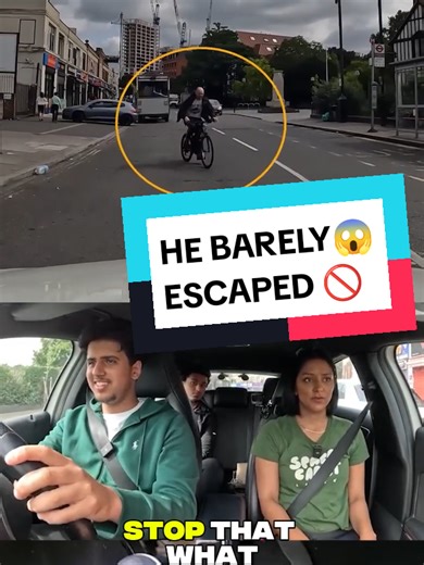 Close Call During UK Driving Mock Test