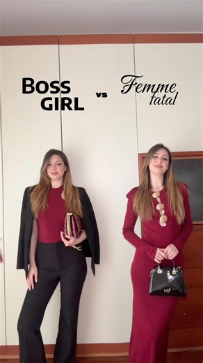 quale è più il vostro stile, boss girl o femme fatal?🖤🍒 #stylingoutfits #ootdguide