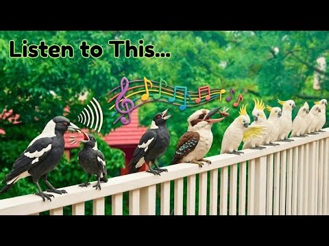Australian Birds Sounds and the Wild Cockatoos Everyone Loves!