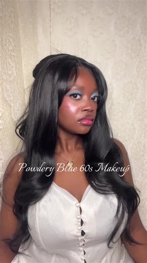 1960s Blue Eyeshadow Makeup Tutorial