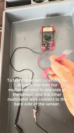 How to check Ohms on 1 pin Sensors