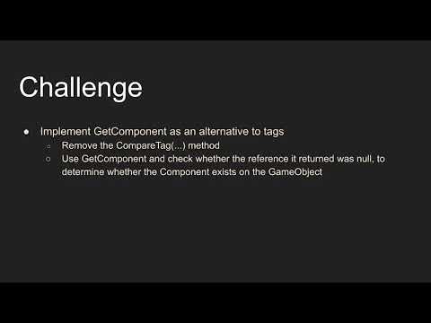 Boot Camp Tutorial 22 GetComponent as an Alternative to Tags