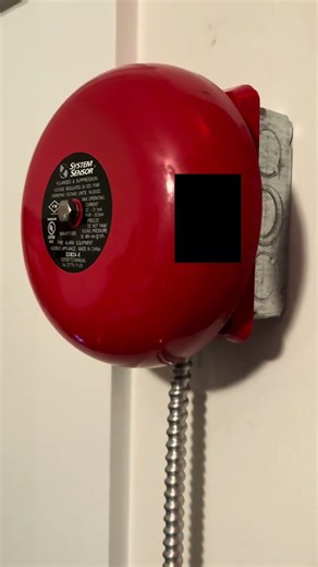 System Sensor fire alarm bell test #firealarm #firealarmsound #emergency #tech #firealarmsystems