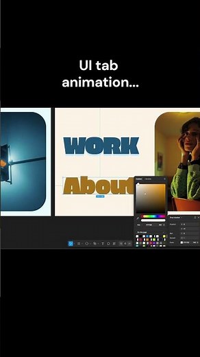 UI tab animation using figma prototype #figmaprototype #figmaanimation #figmamotion