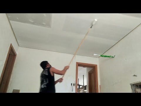Paano iprepare at pinturahan ang kisame na gypsum board? / How to prepare and paint the gypsum board