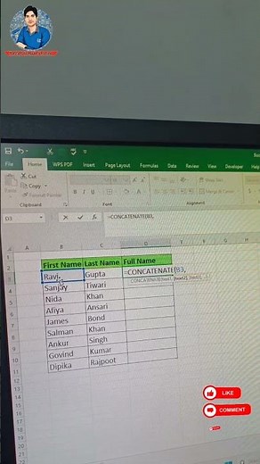 excel me Concatenate फार्मूले का use कैसे करे|| Computer Tips & Tricks#ComputerTricks #ExcelTricks