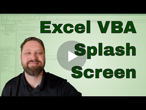 Excel VBA Splash Screen