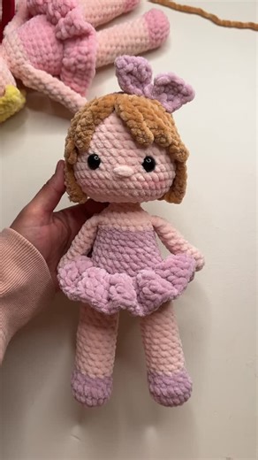 Amigurumi Patterns on Instagram: "Amigurumi Doll Making ASMR🔊 New ballerina Pattern in my etsy store💖"