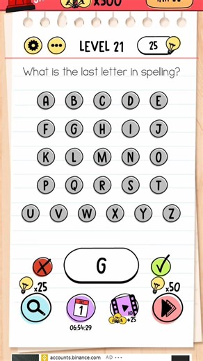 Doing level 21 in brain test 💯💯