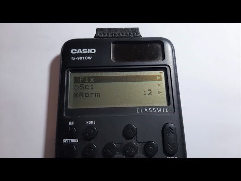 Modo Fix/Sci/Norm de una calculadora cientifica | Fx-991CW