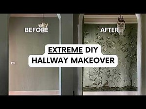 EXTREME DIY HALLWAY MAKEOVER | Renee Renovates