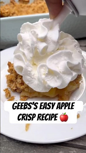 Geebs’s Easy Apple Crisp Recipe 🍎 📖 | So easy to make!