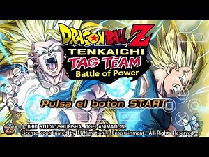New DBZ TTT Mod Battle of Power Tenkaichi Tag Team Sparking ISO PPSSPP