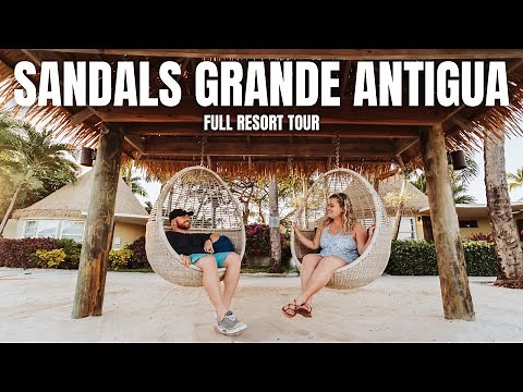 Sandals Grande Antigua Full Resort Tour | Dinner at Kimonos & Soy!