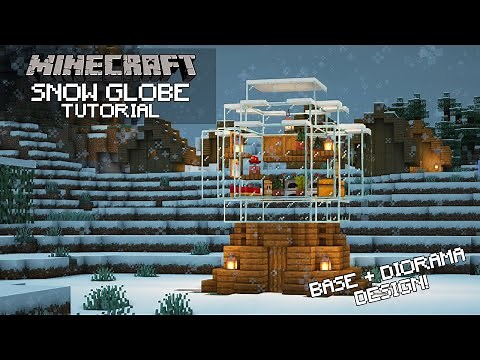 Minecraft: How To Build a Snow Globe (Tutorial)