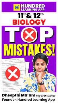 11th and 12th Biology Top Mistakes #startingvidafinishingisimportant #11th #12th #halfyearlyexams