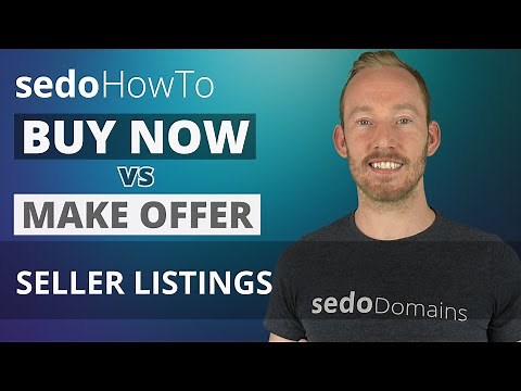 What Sales Settings to Choose When Selling Domains - Buy Now VS Make Offer