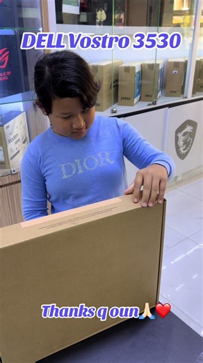 អរគុណច្រើនអូន🙏🏻🥰❤️Dell Vostro 3530 i3-13th📨✨#ellystorecomputer #laptop #dell #computer