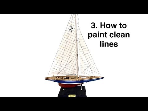 How to Paint Perfect Straight Lines on a Model Ship – No Paint Bleeding!