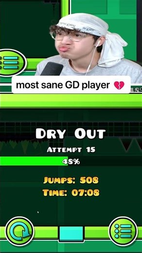 first time playing geometry dash 🥀