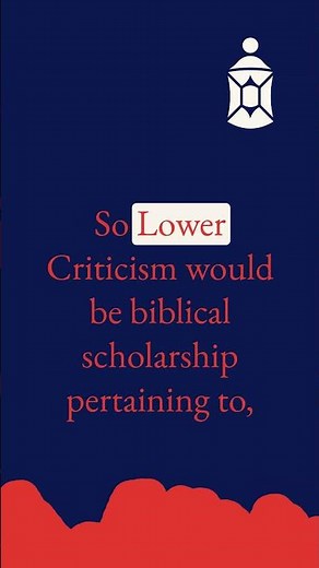 Understanding Higher Criticism #critical #christiantheology