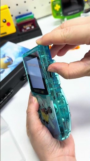 Custom Squirtle-themed GBC Gameboy Color