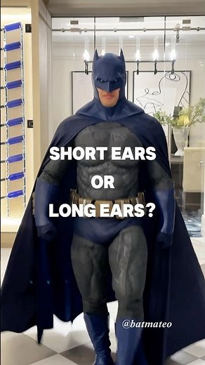 Short or long ears for the blue bat suit? #batman
