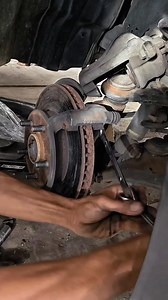 Full video: Toyota 1TR front brake disc replacement #reelsvideo #tehnician #automotive #engineering | Andri Irawan