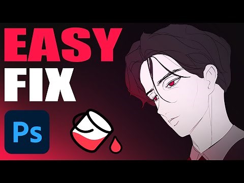 Photoshop | Fix White Edges caused by the Bucket Tool / Fill Tool
