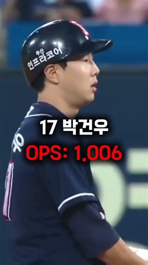 17 박건우vs22 이정후 성적비교 #kbo #shorts #박건우 #이정후