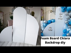 Cheap & Easy Chiara Backdrop With Foam Board