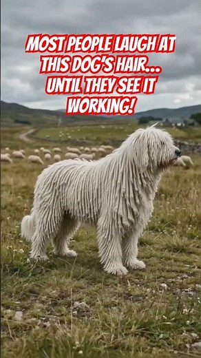 The Dog That Looks Like A Mop But Guards Like A Warrior. #Komondor #GuardDog #DogFacts #FarmDog
