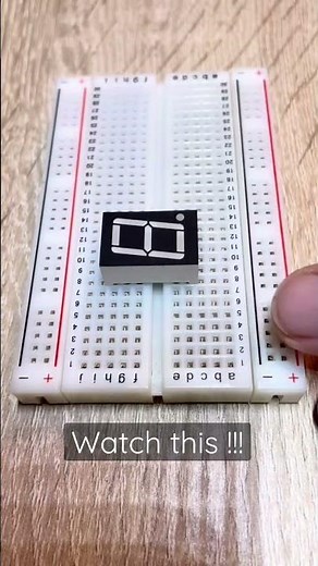 Magic!!! 7 segment LED controlled by Arduino #electronics #arduino #engineering
