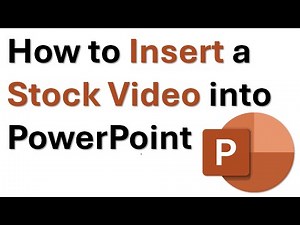 How to Insert a Stock Video into PowerPoint