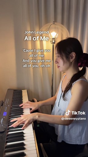 All of Me~ @John Legend #allofme #johnlegend #allofmejohnlegend #piano #karaoke #duetwithme #lyrics #duet #sweeney #singing #sweeneypiano #singalong #singwithme