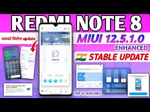 REDMI NOTE 8 NEW MIUI 12.5.1.0 ENHANCED STABLE UPDATE FULL CHANGELOG | REDMI NOTE 8 MIUI 12.5 UPDATE