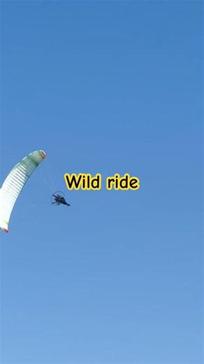 What a thrill paragliding