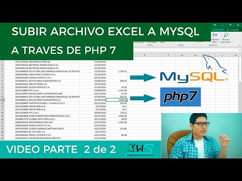 Subir archivos Excel .csv a MYSQL con PHP 7 - cargando datos a mysql Parte 2/2