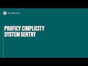How to Use CIMPLICITY System Sentry