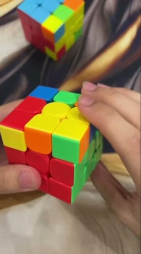 Solving the Third Layer Cross on My 3x3 Cube 🧩🔥 #Shorts