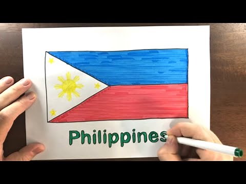 Coloring The Philippines Flag | Coloring Flags Of The World