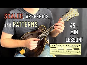 Essential Scales, Arpeggios, and Patterns to LEARN the Mandolin Fretboard: "A Major"