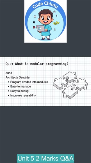 What is Modular Programming JNTUK