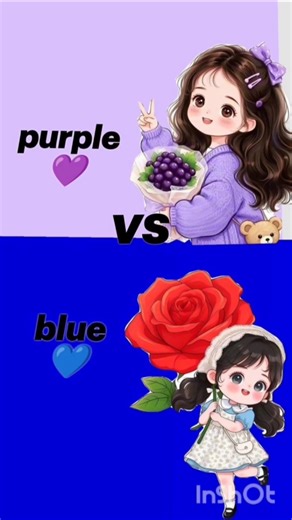💜 Purple vs 💙 Blue – Which Color Matches Your Vibe?#viral #fashion #shorts